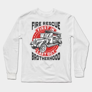 Fire Rescue Brotherhood Long Sleeve T-Shirt